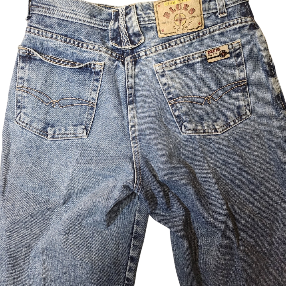 Women's Classic Denim Boyfriend Jeans Vintage 80s Made In Canada Western